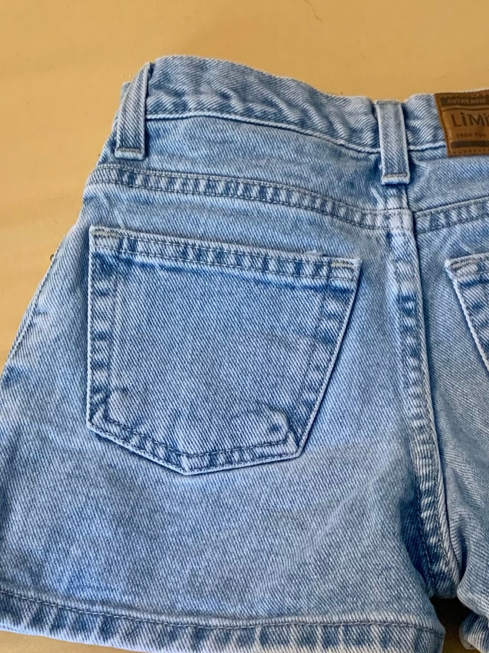 Vintage Y2K Girls Jean Shorts light wash size kids 7 - Picture 7 of 7